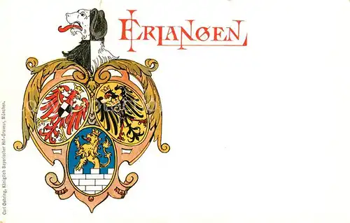 AK / Ansichtskarte Erlangen Wappen Erlangen