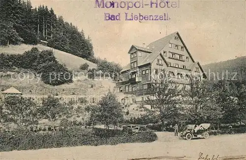 AK / Ansichtskarte Bad_Liebenzell Monopol Hotel Kurort im Schwarzwald Bad_Liebenzell