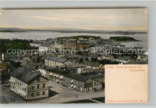 AK / Ansichtskarte Lulea Vestra stadsdelen och Gyltzauudden Lulea