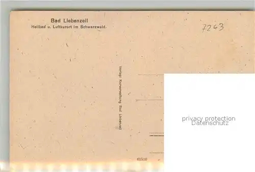 AK / Ansichtskarte Bad_Liebenzell Teilansicht mit Kirche Kurort im Schwarzwald Bad_Liebenzell