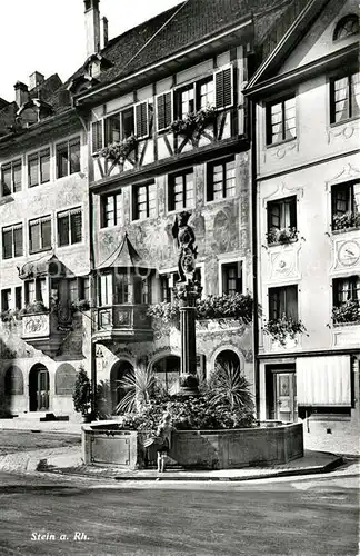 AK / Ansichtskarte Stein_Rhein Brunnen Wandmalerei Stein Rhein