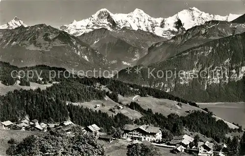 AK / Ansichtskarte Beatenberg Panorama Eiger Moench Jungfrau Beatenberg