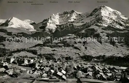 AK / Ansichtskarte Adelboden Panorama Bunderspitz Grosslohner Adelboden