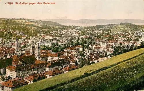 AK / Ansichtskarte Gallen_Sankt Kirche Bodensee Panorama Gallen_Sankt