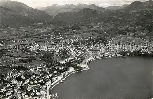 AK / Ansichtskarte Lugano_Lago_di_Lugano Fliegeraufnahme Lugano_Lago_di_Lugano
