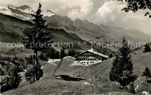 AK / Ansichtskarte Adelboden Chalet Eggell Niesenkette Adelboden