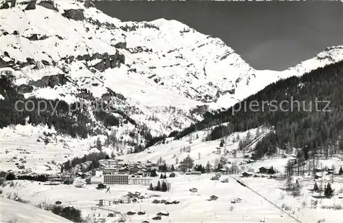 AK / Ansichtskarte Leukerbad Balmhorn Gitzifurgge Winterpanorama Leukerbad