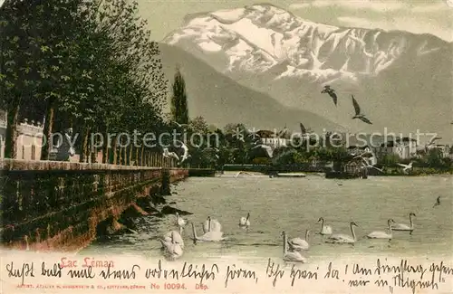 AK / Ansichtskarte Lac_Leman_Genfersee Panorama Lac_Leman_Genfersee