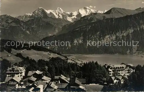 AK / Ansichtskarte Beatenberg mit Eiger Moench Jungfrau Beatenberg