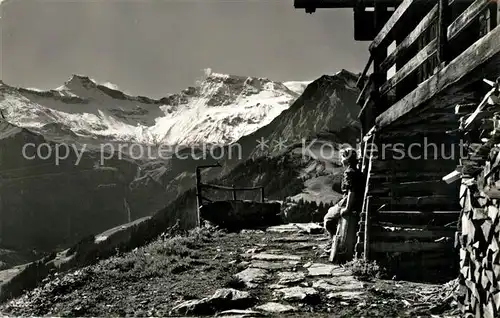 AK / Ansichtskarte Adelboden Hoernliweg mit Steghorn Wildstrubel und Fitzer Adelboden