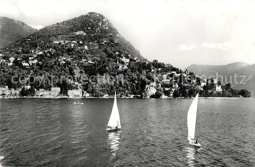 AK / Ansichtskarte Castagnola Cassarate Lago di Lugano e Monte Bre Castagnola Cassarate