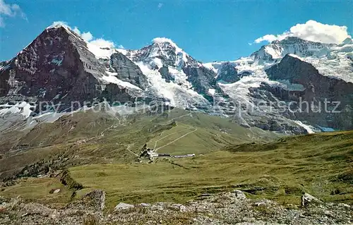 AK / Ansichtskarte Kleine_Scheidegg_Interlaken mit Eiger Moench und Jungfrau Kleine_Scheidegg