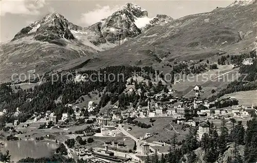 AK / Ansichtskarte St_Moritz_Dorf_GR Panorama St_Moritz_Dorf_GR
