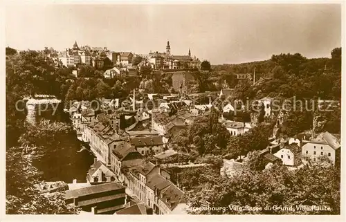 AK / Ansichtskarte Luxembourg Ville Basse du Grund Ville Haute Luxembourg