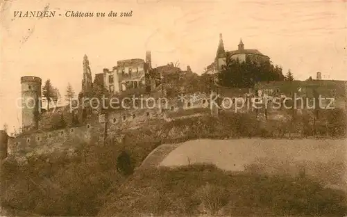 AK / Ansichtskarte Vianden Chateau vu du sud Vianden