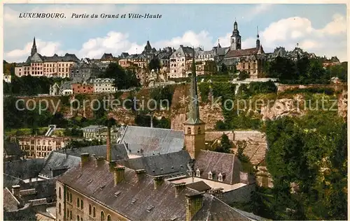 AK / Ansichtskarte Luxembourg Partie du Grund et Ville Haute Luxembourg