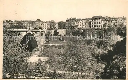 AK / Ansichtskarte Luxembourg Pont Adolphe et Boulevard de Viaduc Luxembourg
