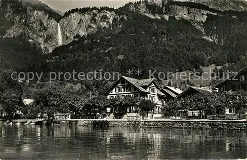 AK / Ansichtskarte Brienz_Brienzersee Hotel Roessli Brienz Brienzersee