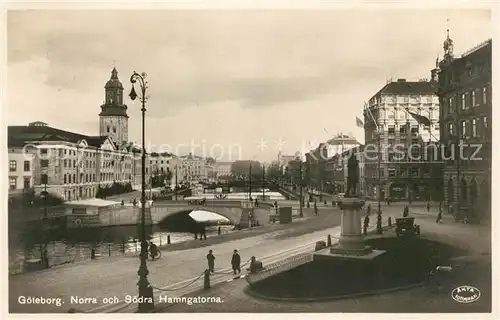 AK / Ansichtskarte Goeteborg Norra och Soedra Hamngatorna Goeteborg