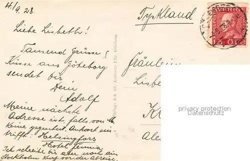 AK / Ansichtskarte Goeteborg Norra och Soedra Hamngatorna Goeteborg