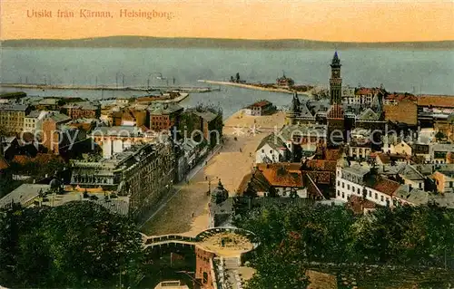 AK / Ansichtskarte Helsingborg Utsikt fran Kaernan Helsingborg
