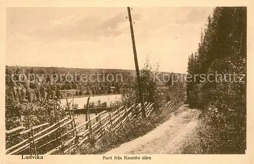 AK / Ansichtskarte Ludvika Parti fran Knutsbo tjaern Ludvika