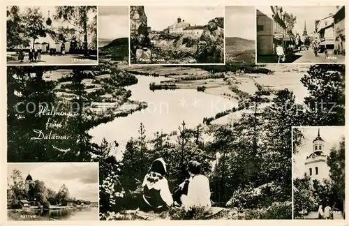 AK / Ansichtskarte Dalarna Leksand Falun Gruvan Mora Raettvik Orsa Dalarna