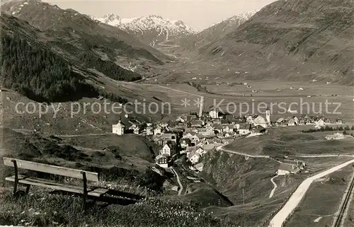 AK / Ansichtskarte Andermatt mit Furka Andermatt