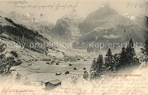 AK / Ansichtskarte Engelberg_OW mit Rothstock Engelberg OW