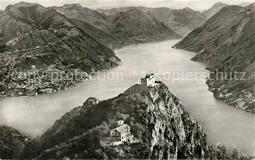 AK / Ansichtskarte Lugano_Lago_di_Lugano Monte San Salvatore Lugano_Lago_di_Lugano