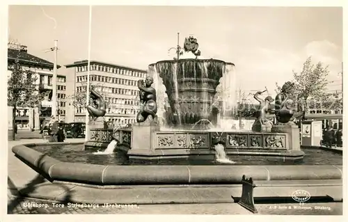 AK / Ansichtskarte Goeteborg Tore Strindbergs Jaerebrunnen Goeteborg