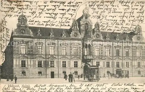 AK / Ansichtskarte Malmoe Radhuset Malmoe