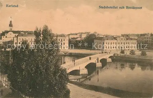 AK / Ansichtskarte Karlstad_Sweden Stadshotellet och Residenset 