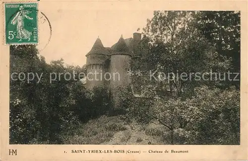 AK / Ansichtskarte Saint Yrieix les Bois Chateau de Beaumont Saint Yrieix les Bois