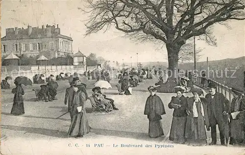 AK / Ansichtskarte Pau Le Boulevard des Pyrenees Pau