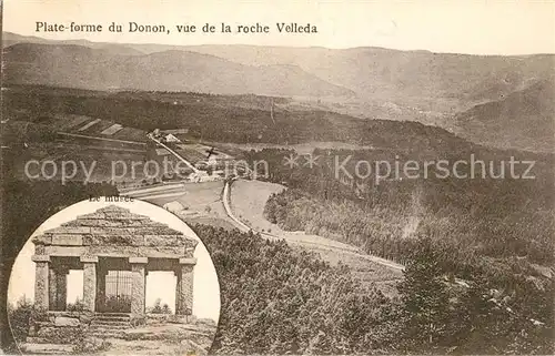 AK / Ansichtskarte Donon Plate forme vue de la roche Velleda Donon