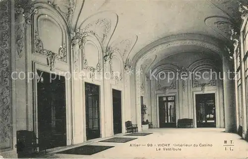 AK / Ansichtskarte Vichy_Allier Casino Vestibule Vichy Allier