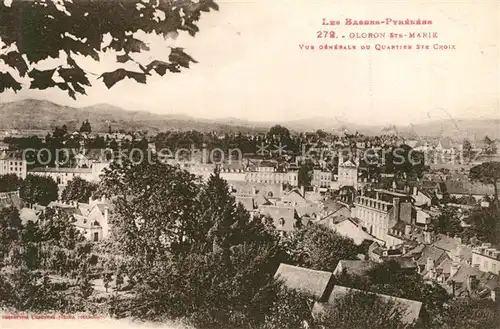 AK / Ansichtskarte Oloron Sainte Marie vue generale du Quartier Ste Croix Oloron Sainte Marie