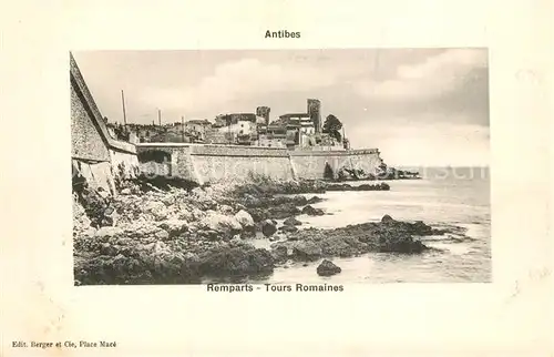 AK / Ansichtskarte Antibes_Alpes_Maritimes Remparts Tours Romaines Antibes_Alpes_Maritimes