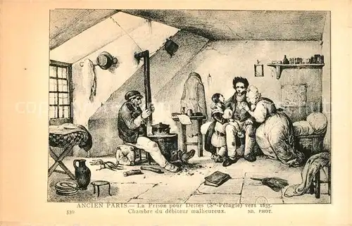 AK / Ansichtskarte Paris La Prinson pour Dettes Paris