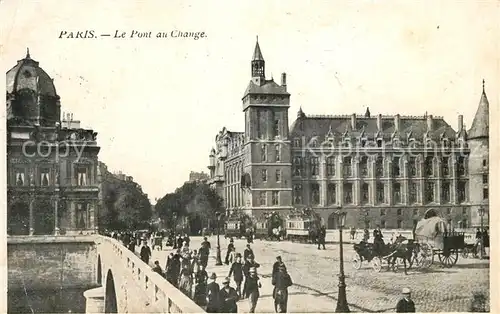 AK / Ansichtskarte Paris Le Pont au Change Paris