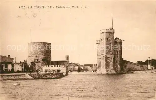 AK / Ansichtskarte La_Rochelle_Charente Maritime Entree du Port La_Rochelle