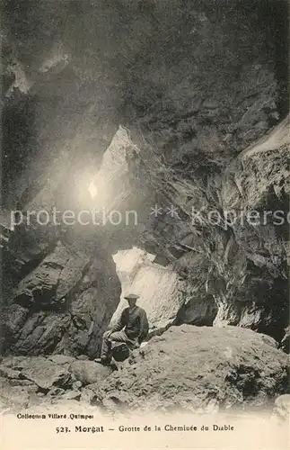 AK / Ansichtskarte Morgat Grotte de la Cheminee du Diable Morgat