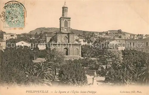 AK / Ansichtskarte Philippeville_Belgien Le Square et l`Eglise Saint Philippe Philippeville_Belgien