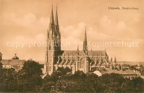 AK / Ansichtskarte Uppsala Domkyrkan Uppsala