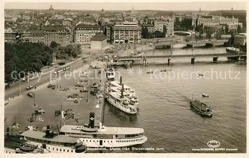 AK / Ansichtskarte Stockholm Utsikt fran Stadshusets Torn Stockholm