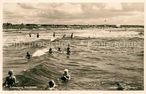 AK / Ansichtskarte Falkenberg_Sweden Havsbadet Falkenberg Sweden