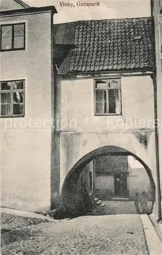 AK / Ansichtskarte Visby Gatuparti Visby