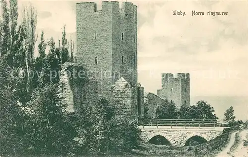 AK / Ansichtskarte Wisby Norra ringmuren Wisby