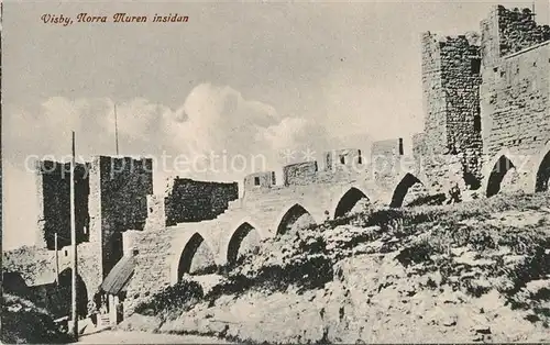 AK / Ansichtskarte Visby Norra Muren insidan Visby